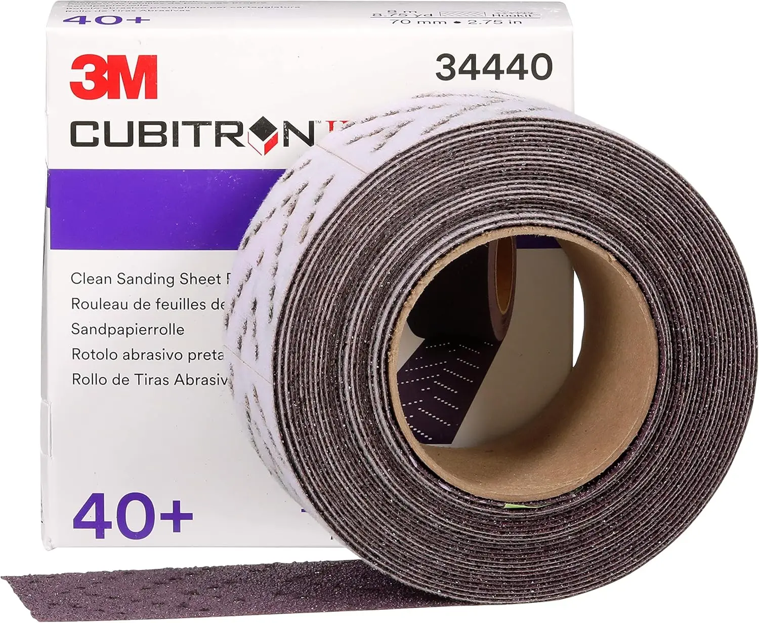 

Multi-Hole Automotive Sanding Roll, 70mm x 8m, 40+ Grade for Coating Removal & Body Repair