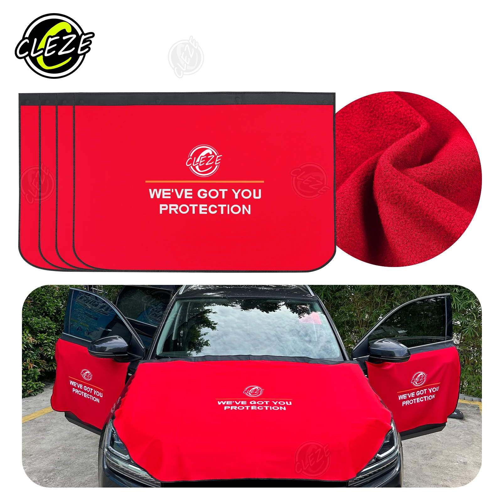 CLEZE Thickened Waterproof Car Window Cover for Automotive Vinyl Wrap PPF Installation Professional Wrapping Tool Accessories
