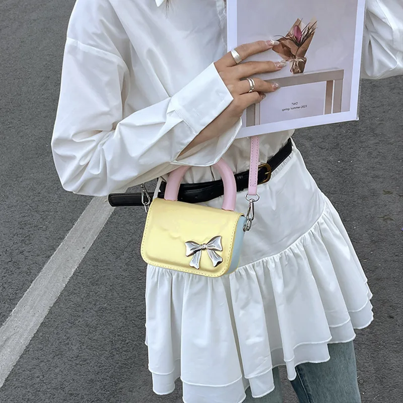 Children Messenger Bag Bow Small Square Bag Cute Crossbody Bag for Women Mother Kids Bags for Girl Women Shoulder Bags Сумка Sac