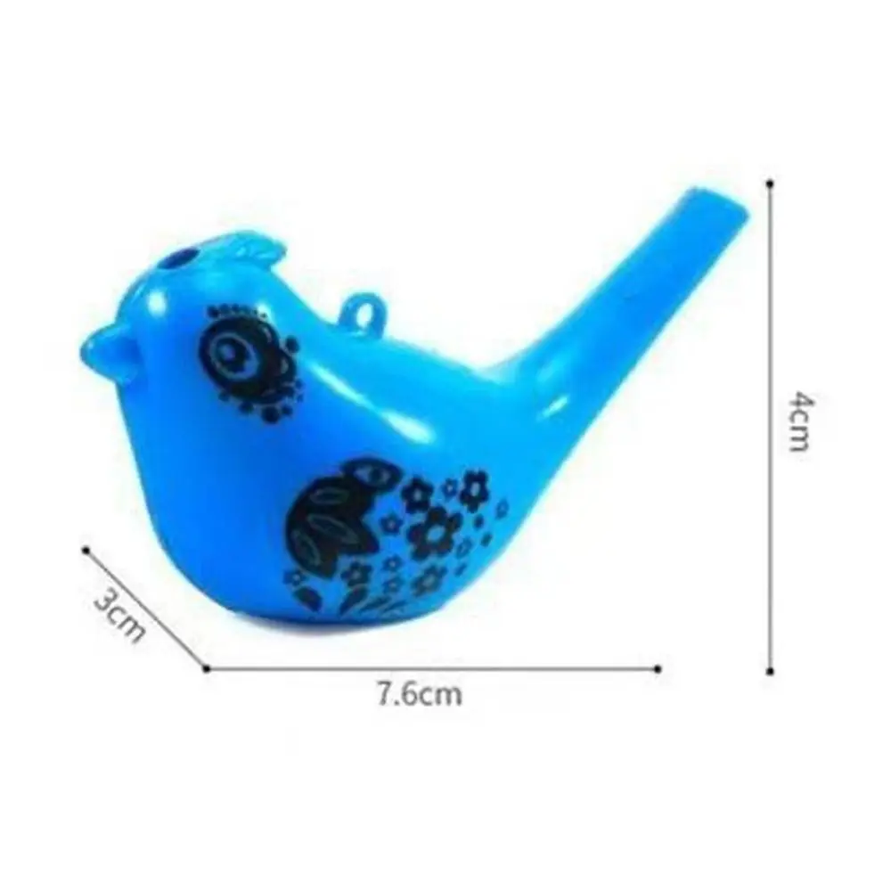 5PCS Musical Instrument Funny Water Bird Whistle Drawing Colored Party Whistles Plastic Novelty Musical Toy Bathtime