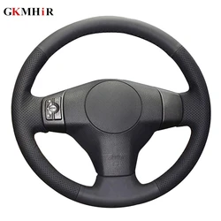 DIY Hand-stitched Black Artificial Leather Steering Wheel Cover for Toyota Yaris Vios RAV4 2006-2009 Scion XB 2008