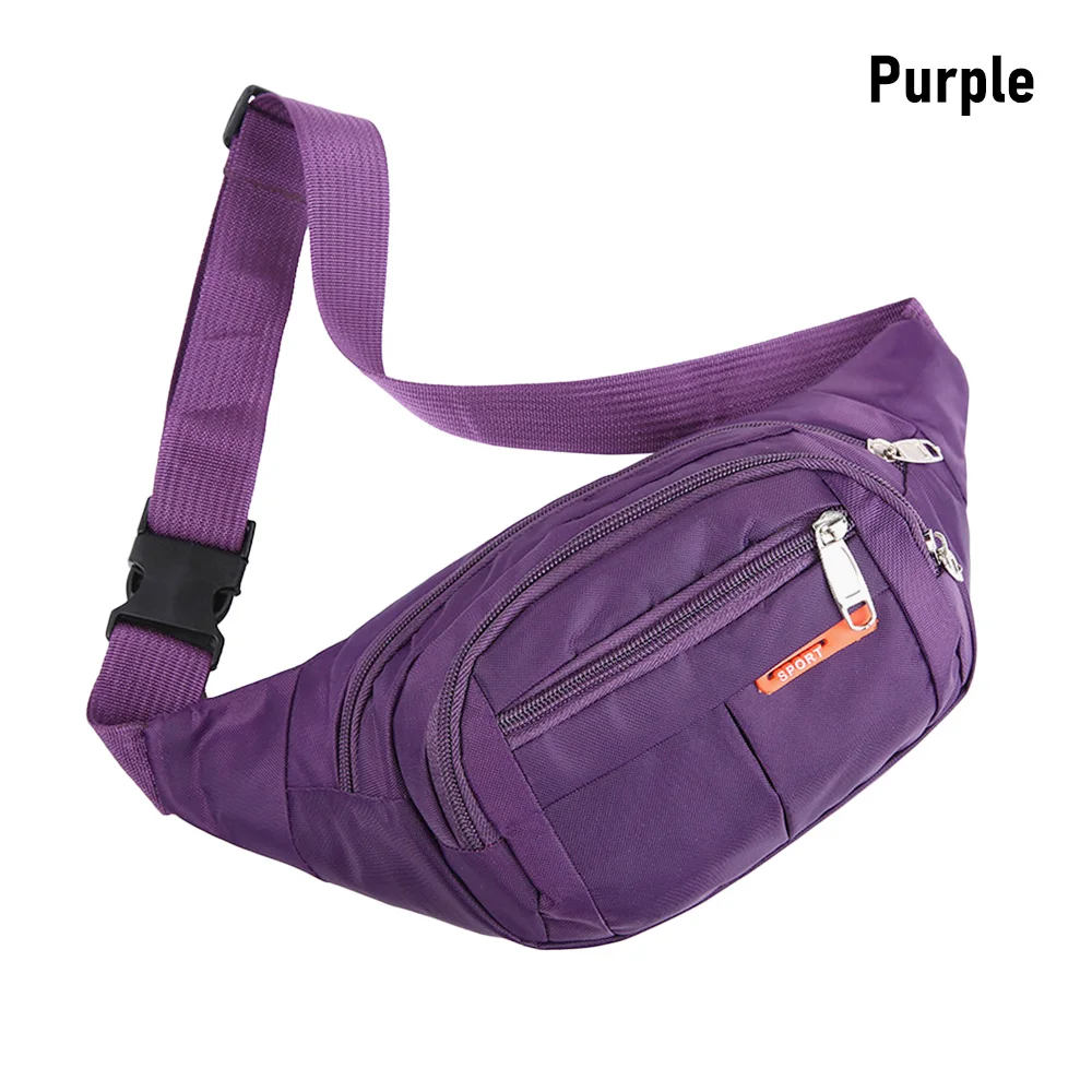أزياء النايلون الخصر حقيبة للماء محفظة حقيبة يد متعدد الألوان الحركة فاني حقيبة السفر #4