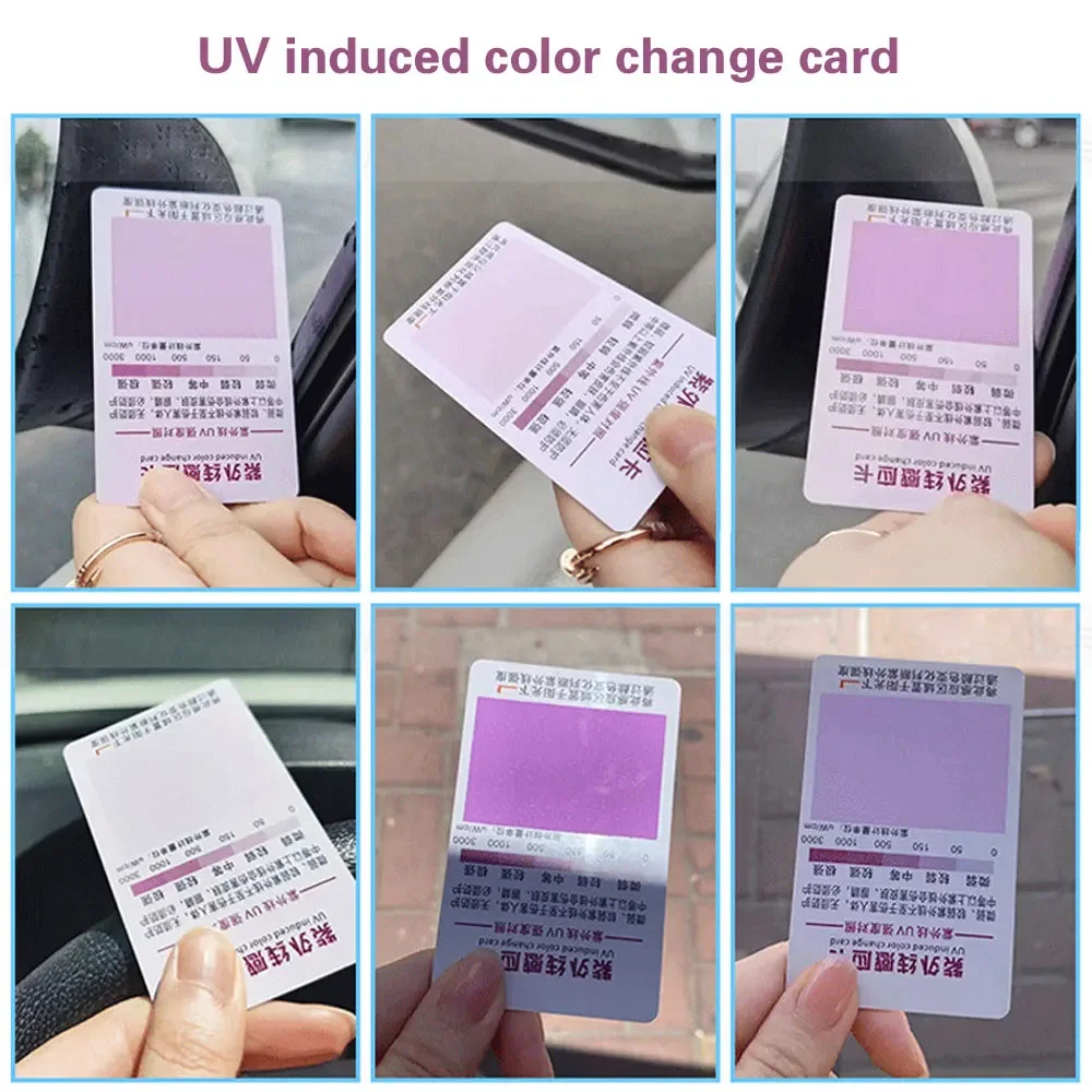 10Pcs Universal UV Light Lamp Life Test Paper Reptile Terrarium UVB Test Card UVB Test Home Tools UV Radiometers Accessories