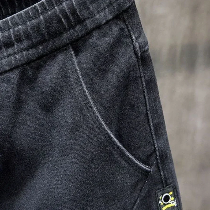 Pantaloni cargo da uomo Pantaloni maschili dritti elasticizzati slim Pantaloni lunghi neri in cotone larghi di lusso di grandi dimensioni Moda Novità di alta qualità Emo