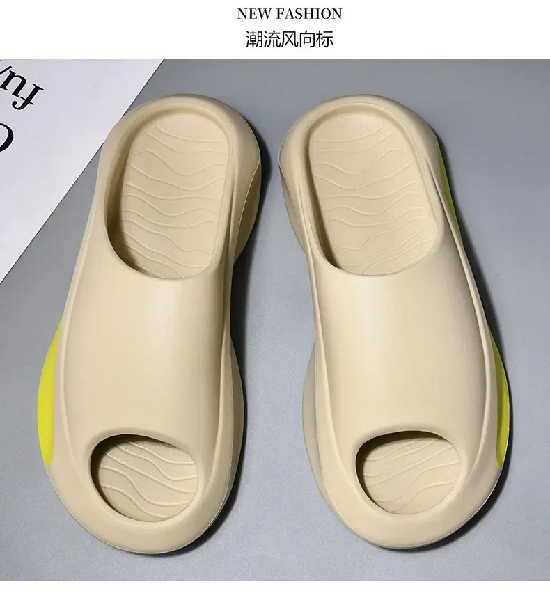 Hochwertige, trendige Outdoor-Pantoffeln mit EVA-Sohle, bemalt, weichsohlig, für Strand und Zuhause – Detail 10