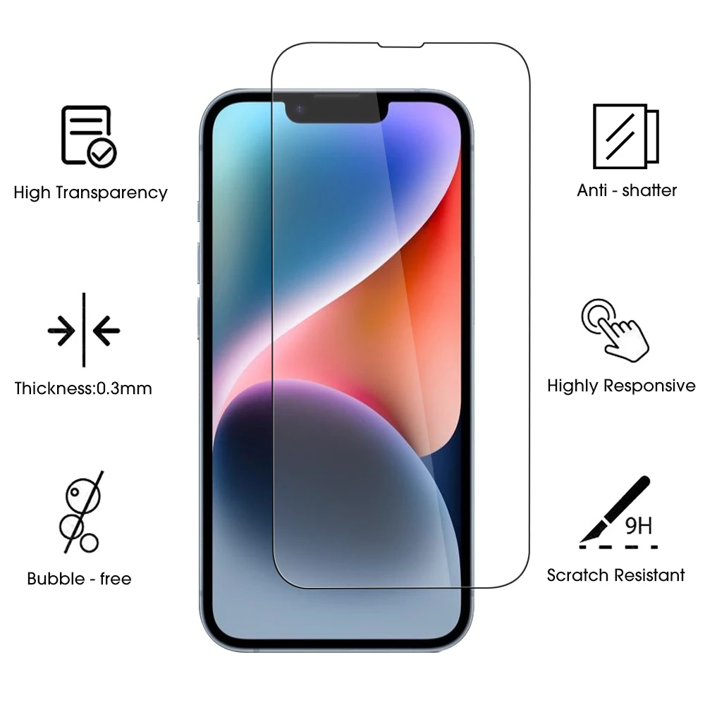 Szkło hartowane 2w1 HD dla IPhone 14 Pro Max Plus szkło hartowane dla IPhone 14 obiektyw aparatu dla IPhone14 Series