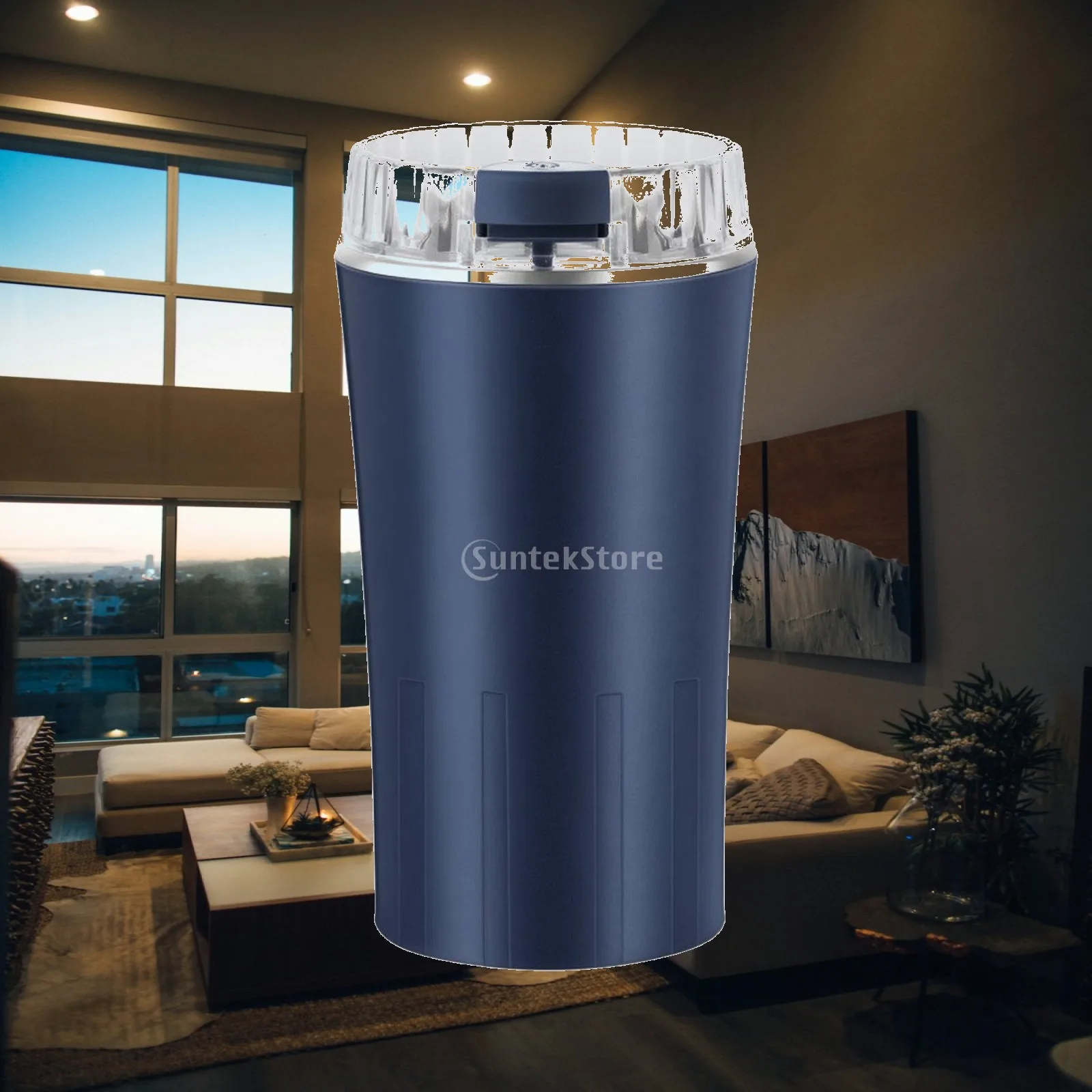 Stainless Steel Electric Grinder for Grains Spices and Dried Goods with Transparent Lid for Small Batch Cooking