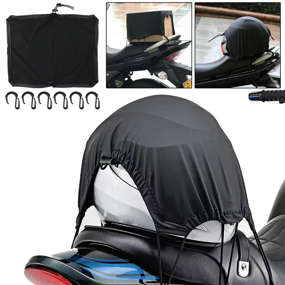 

Outdoor Riding Cargo Net Helmet Cover Motorcycle Accessories Protable Motorcycle Luggage Net Waterproof Elastic Mesh Pocket