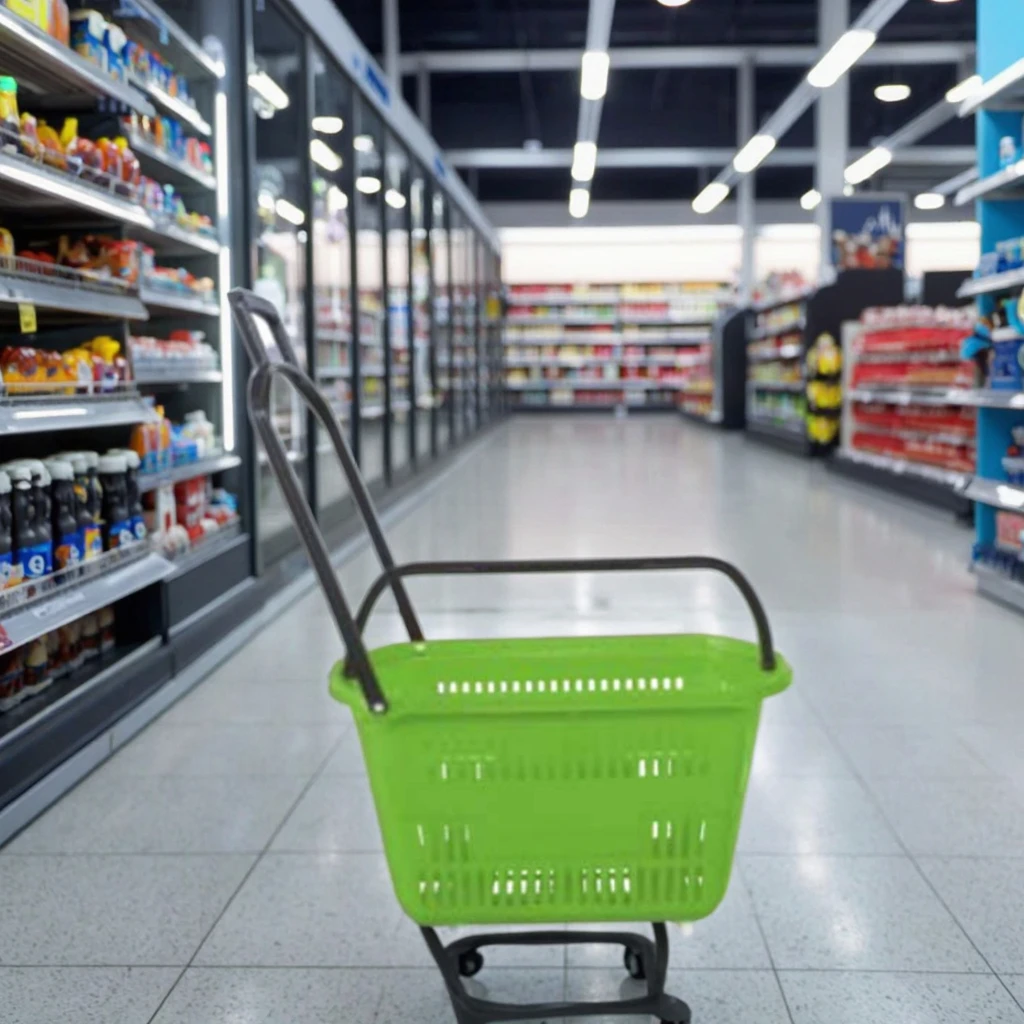 

Convenient Shopping Trolley Basket Practical for Easy Shopping