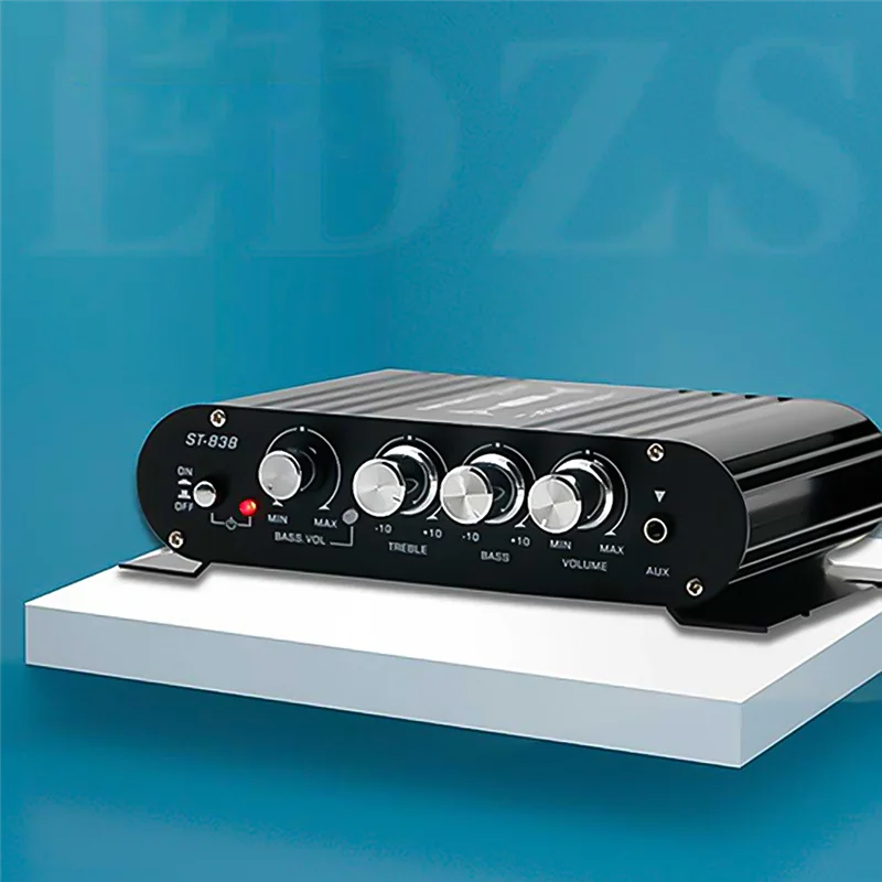 B29C-ST-838 Hifi 2.1 Channel Power Amplifier 80Wx2 Stereo Bass Sound Amp With Subwoofer Output Home Audio Amplifier