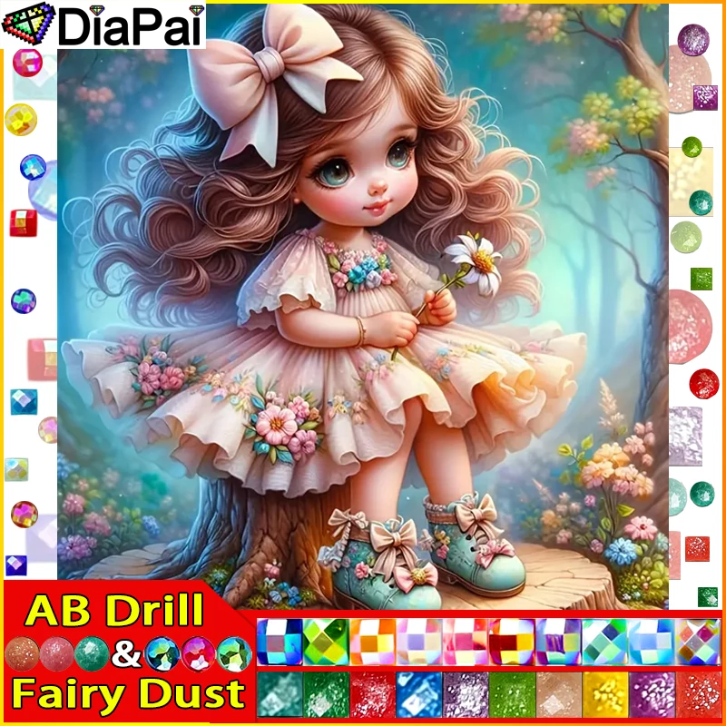DiaPai Fairy Dust AB Diamond Painting Full Square/Round Diamond 