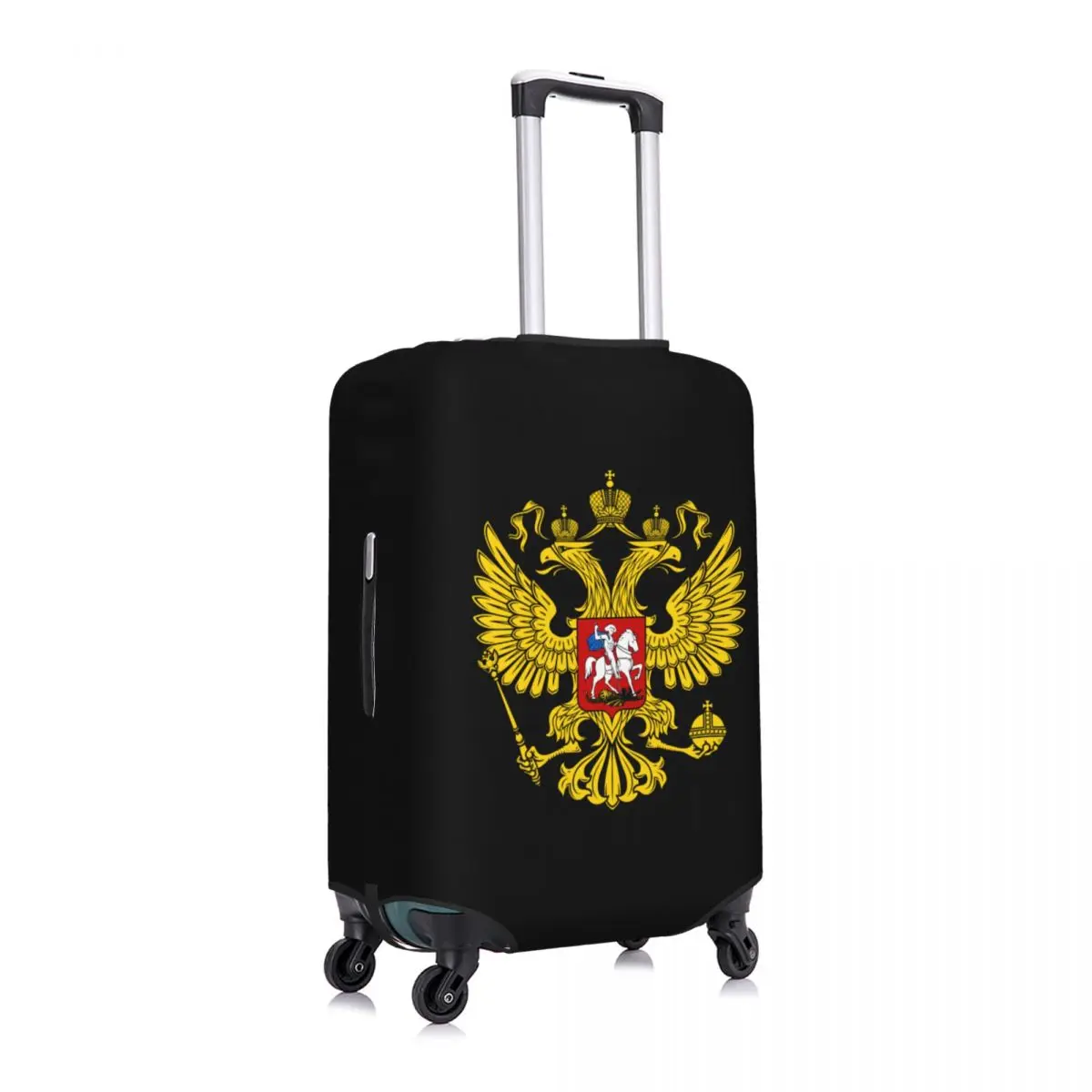 Custom Funny Coat Of Arms Of Russia Luggage Cover Protector Dust Proof Russian Empire Travel Suitcase Covers