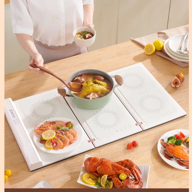 Folding Dishes Warming Plate Food Insulation Board Household Dishes Warming Keeping Plate Multi-Functional Dining Table Heating