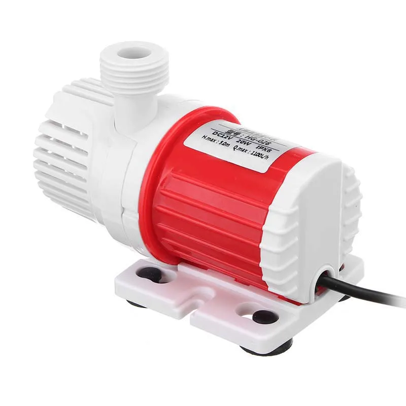 Imagem -04 - Bomba de Água do Controlador Submersível para Aquário Velocidade Ajustável Marine 20w 12v dc 1100l por h