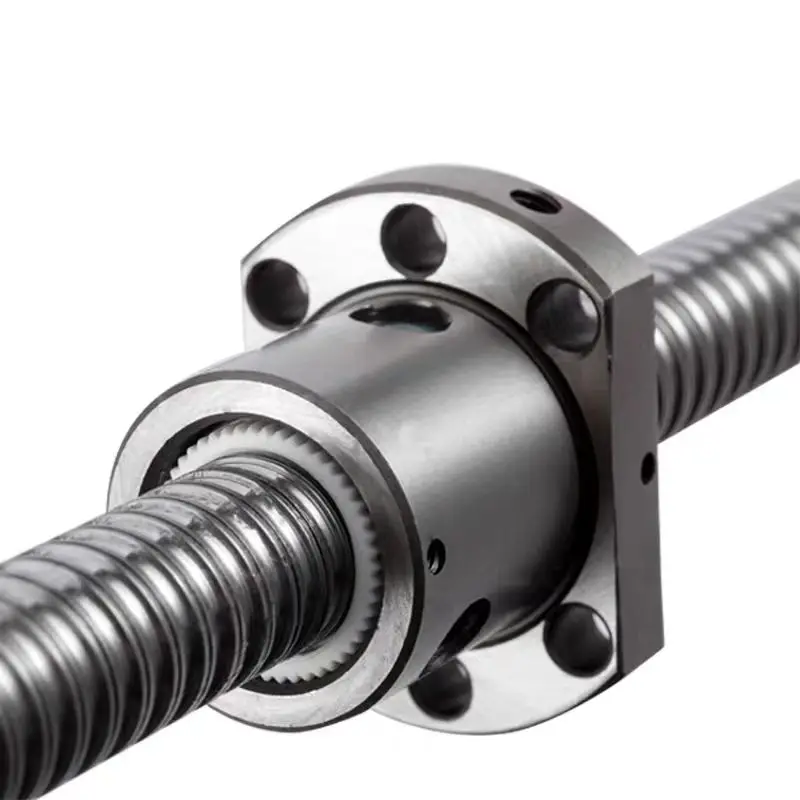 BallScrew End Machined with BallNut C5 SFA1610 Anysize Roller Screw End Machining Single Ball Nut for CNC 250mm-2000mm