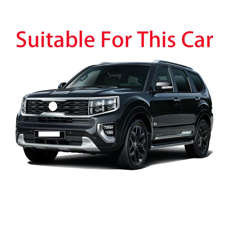For Kia Mohave Borrego HM2 2019-2022 Carbon Fiber Style Door Handle Bowl Cover Cup Cavity Trim Insert Catch Molding Garnish