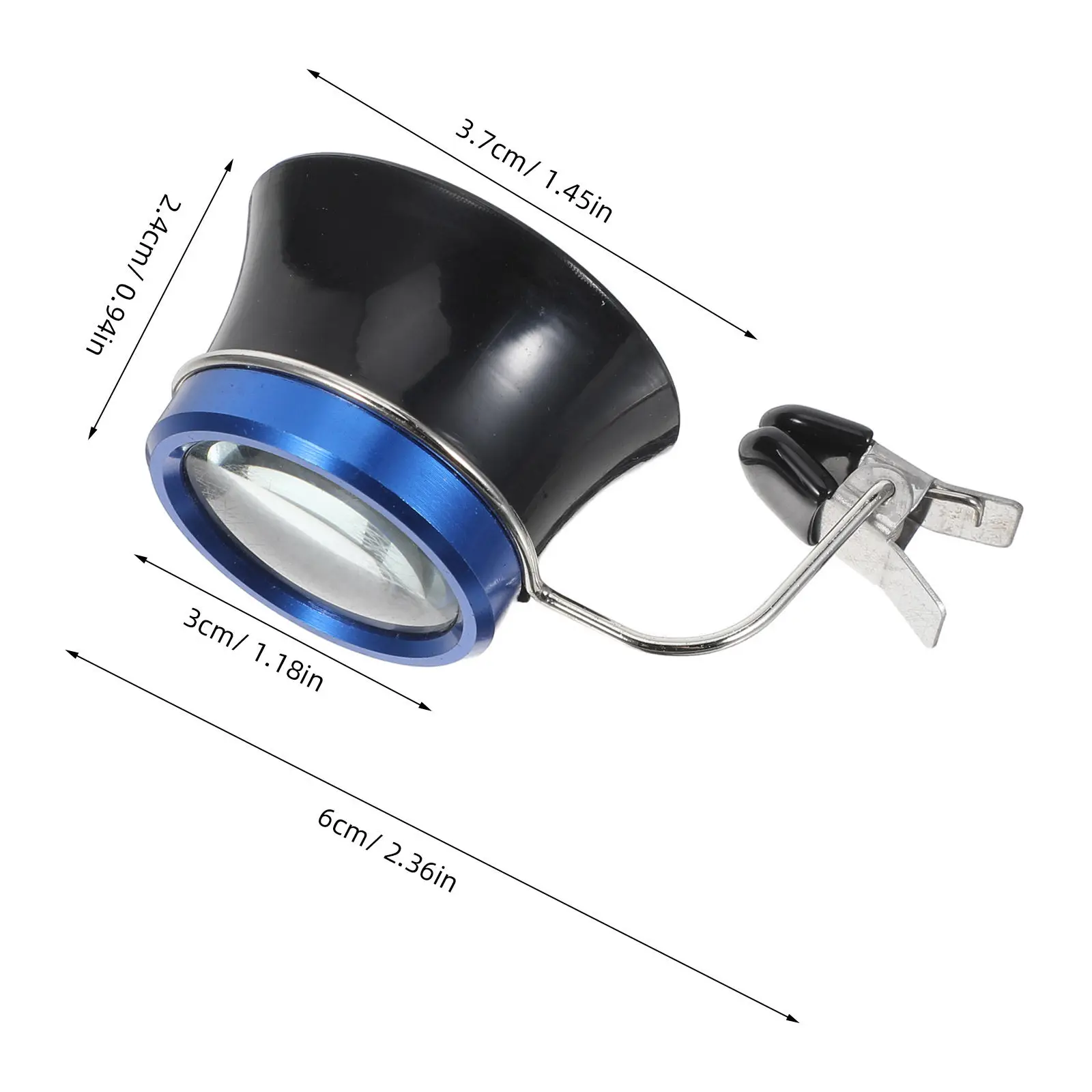 2Pcs Clip on Magnifier Eyeglasses 10X 20X Hands-Free Jewelry Watch Repair Loupe Portable Glasses Magnifier for Jewelers