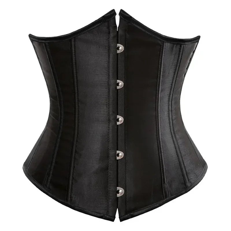 Sexy Corset Underbust Waist Cincher Corsets Top Bustier Vintage Gothic Shape Body Belt Plus Size Corpete Corselet Black White