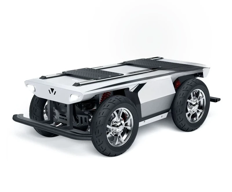Agricultural greenhouse material distribution inspection robot wheeled unmanned vehicle