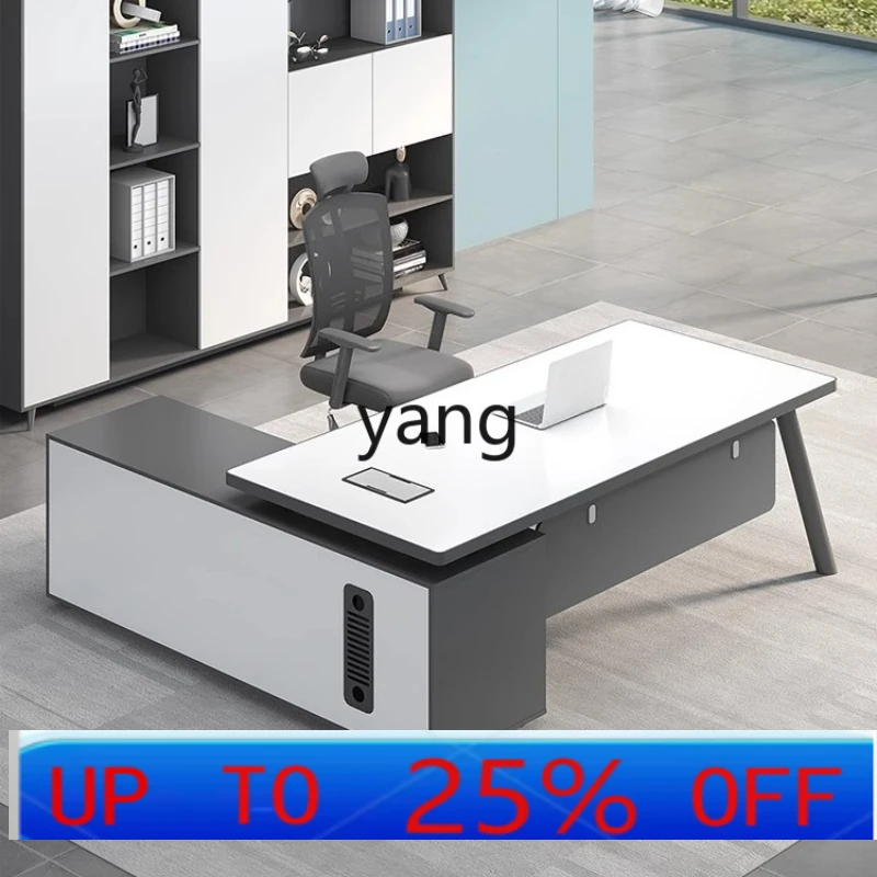 

LMM simple modern desk office table and chair combination high-end fashion executive desk