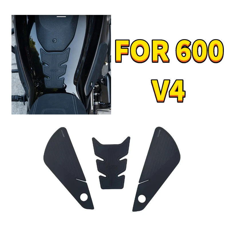 FOR QJMOTOR FLASH 600 V4 Motorcycle Fishbone Stickers Anti-slip Stickers Fuel Tank Protection Side Stickers Accessories