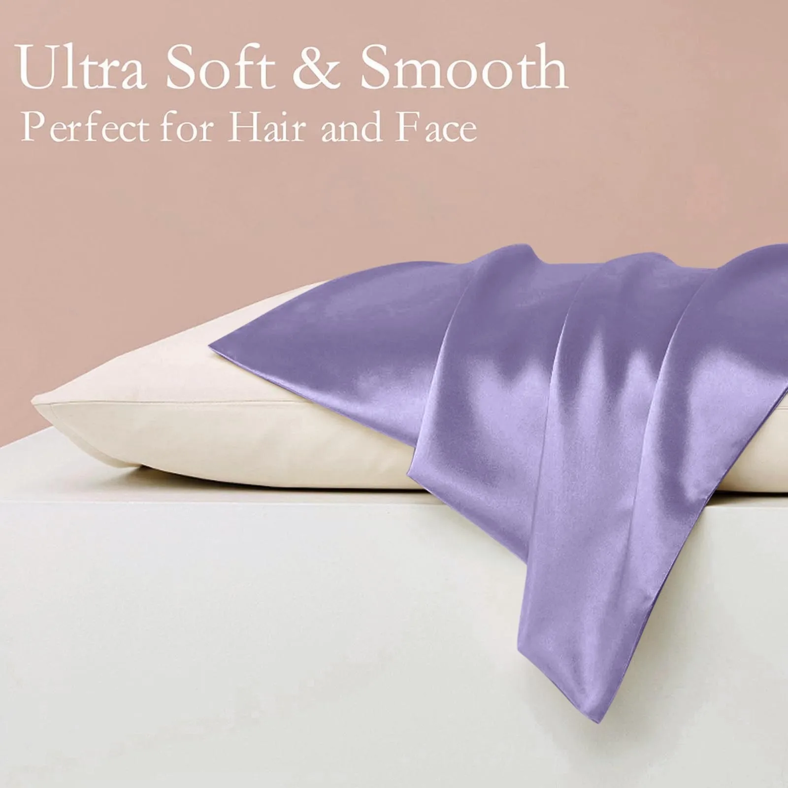 Silk Pillowcase Hidden Zipper Solid Multicolour Satin Pillow Cover Smooth Skin Hair Care Bed Pillow Slip Soft Bedroom Decor