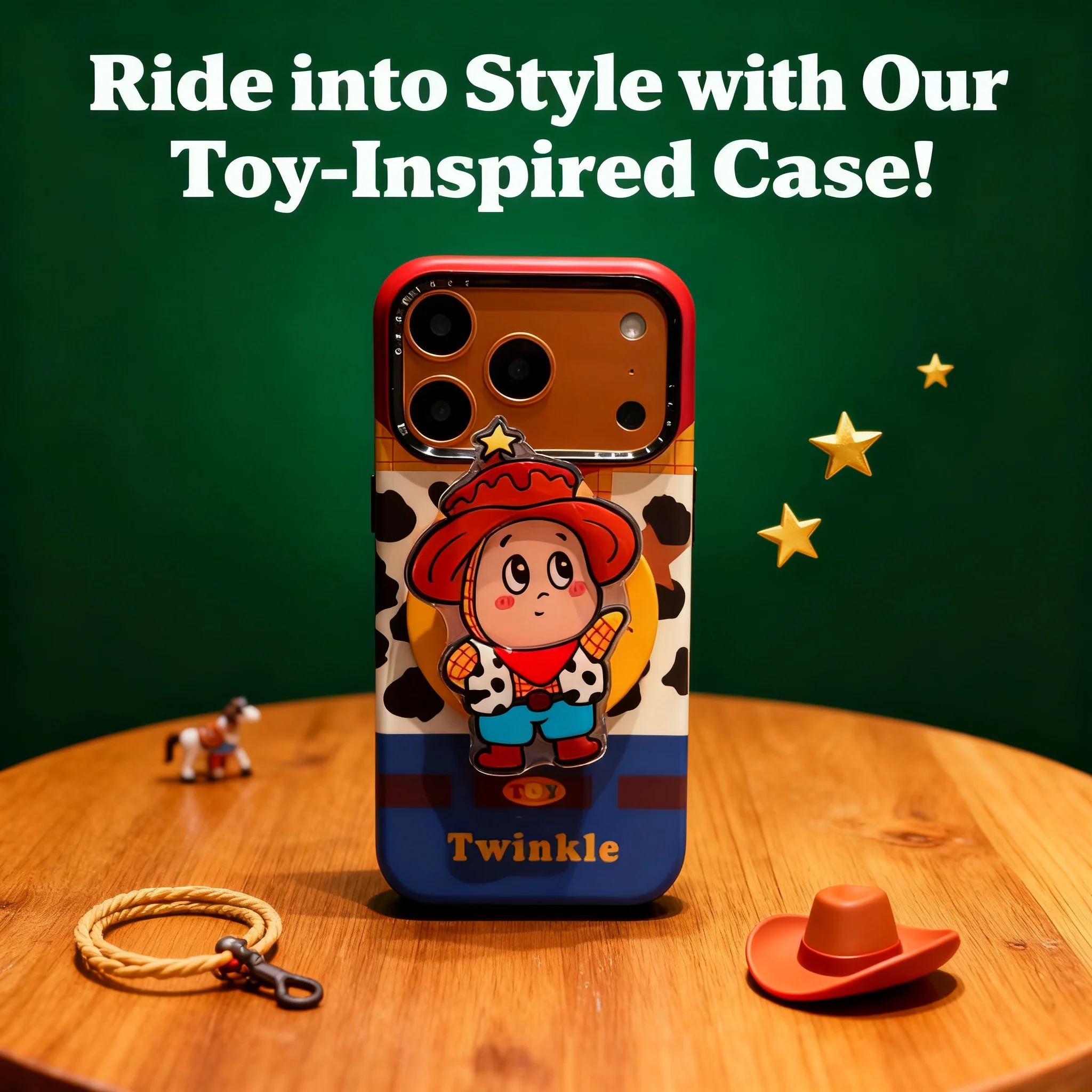 

Magnetic Brown Base Toy Story Woody Costume Compatible with iPhone 17 Pro Max iPhone 16 Pro Max iPhone 15 Pro Max Explosion