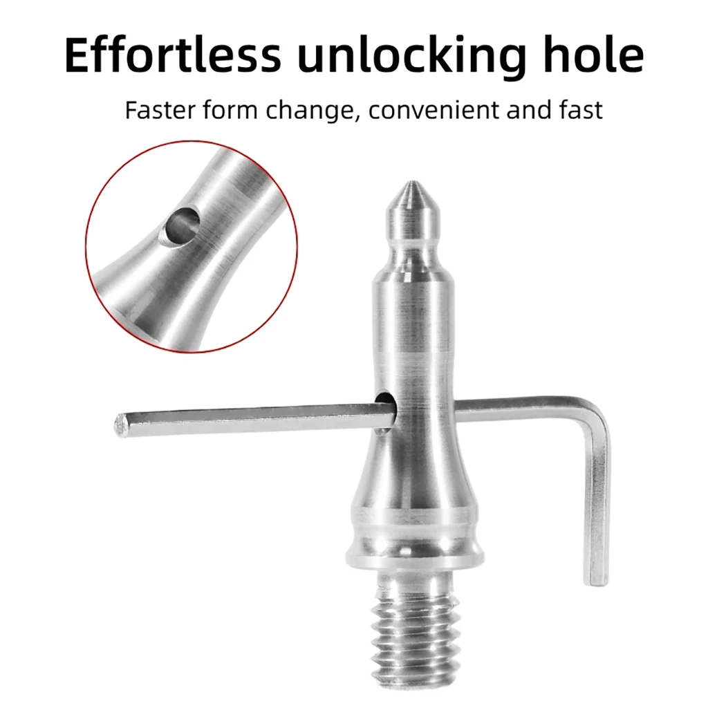 Rutschfeste Stativfüße mit verbessertem Grip für Gras, Kies und unebenes Gelände, ideal für Außenaufnahmen, mit 3/8-Zoll-Schraube, 9,5 mm Durchmesser. – Detail 5