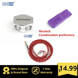 NiceHCK HiFi Cable Slider Alloy Material Detachable Design Shock Absorbing and Reduce Stethoscope Effect Acoustic Accessory