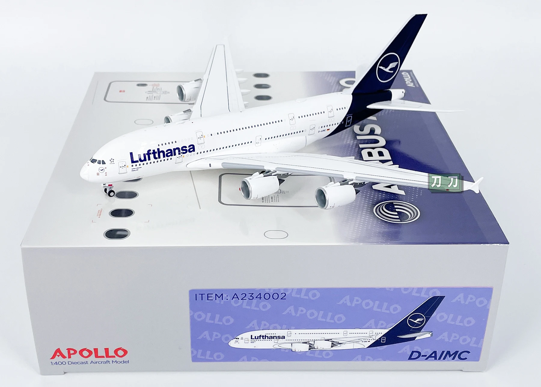 دييكاست 1/400 مقياس دويتشه لوفتهانزا سبيكة نموذج طائرة A380 D-AIMC لعب المركبات عرض مجموعة هواية اللعب #6