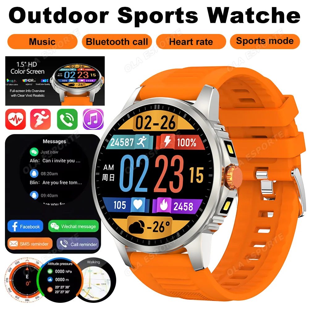 Men Smart Watch IP68 Waterproof 1.5