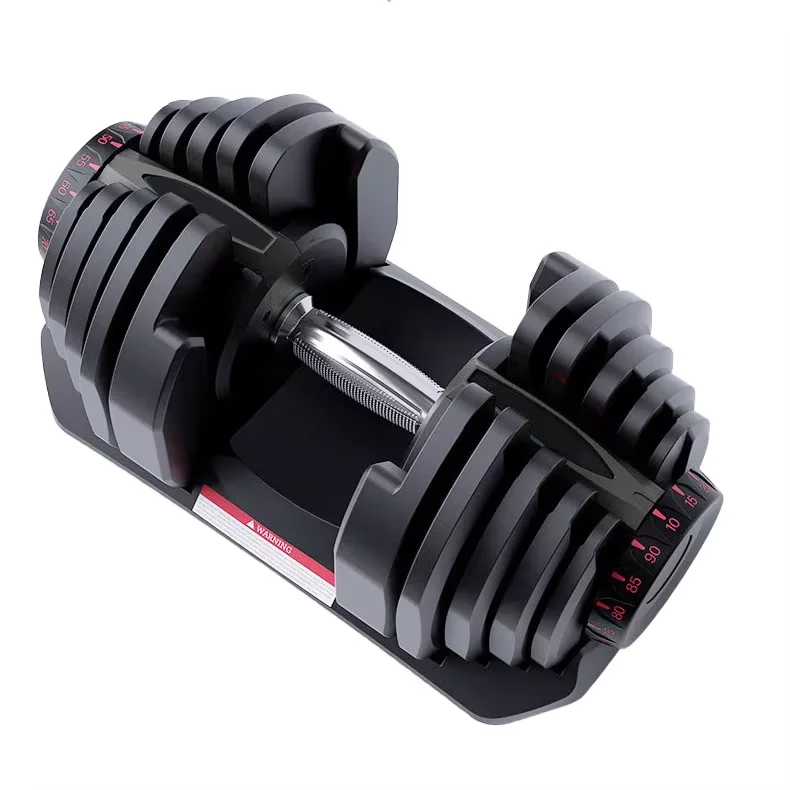 Fast Automatic 90lb Adjustable Dumbbells Set Free Weights Strength Training Home Gym 40kg Dumbbell Fitness Equipment