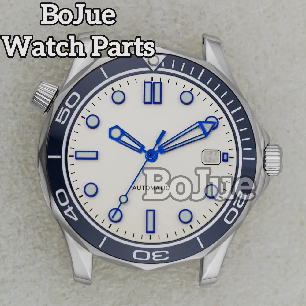 

NH35 41mm Case Dial Hands Stainless Steel Bracelet Men Waterproof Watch Parts For Seamaster 300 NH35 NH36 Movement 31mm Dial