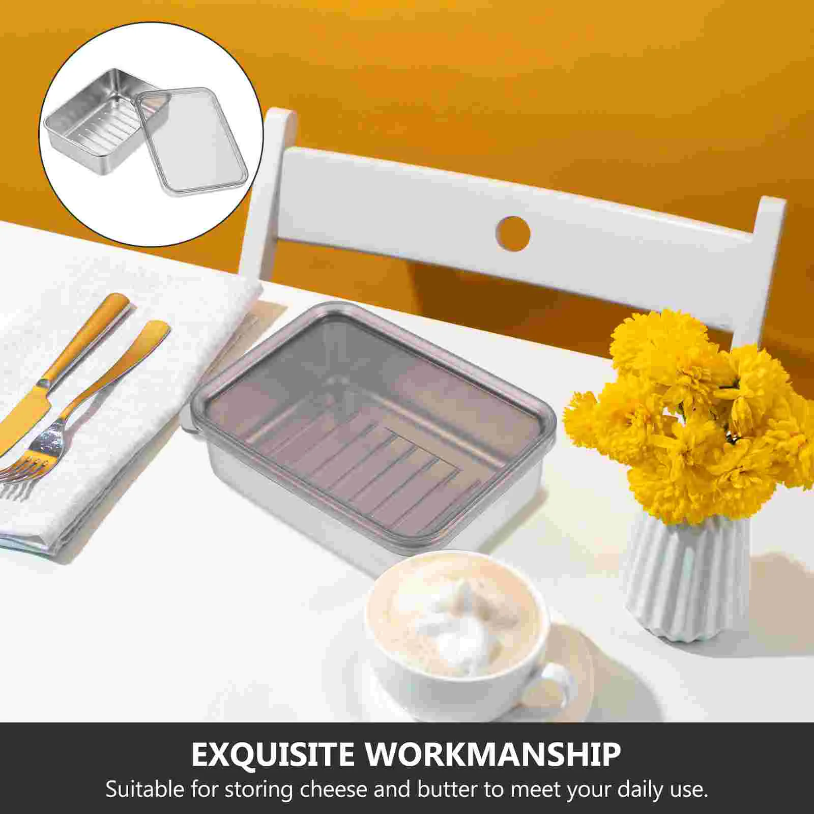 Slide Out Cabinet Kitchen Storage Stainless Steel Crisper Cheese Containers Pantry Organiser