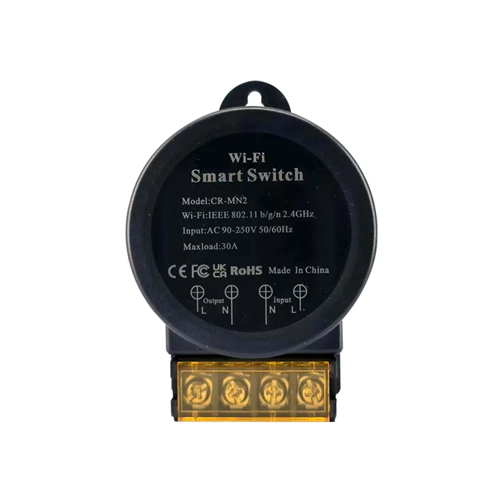 

WiFi Smart Switch With Energy Meter 30A 90 250V FOR TUYA App Voice Control Suitable For Large-scale Lighting