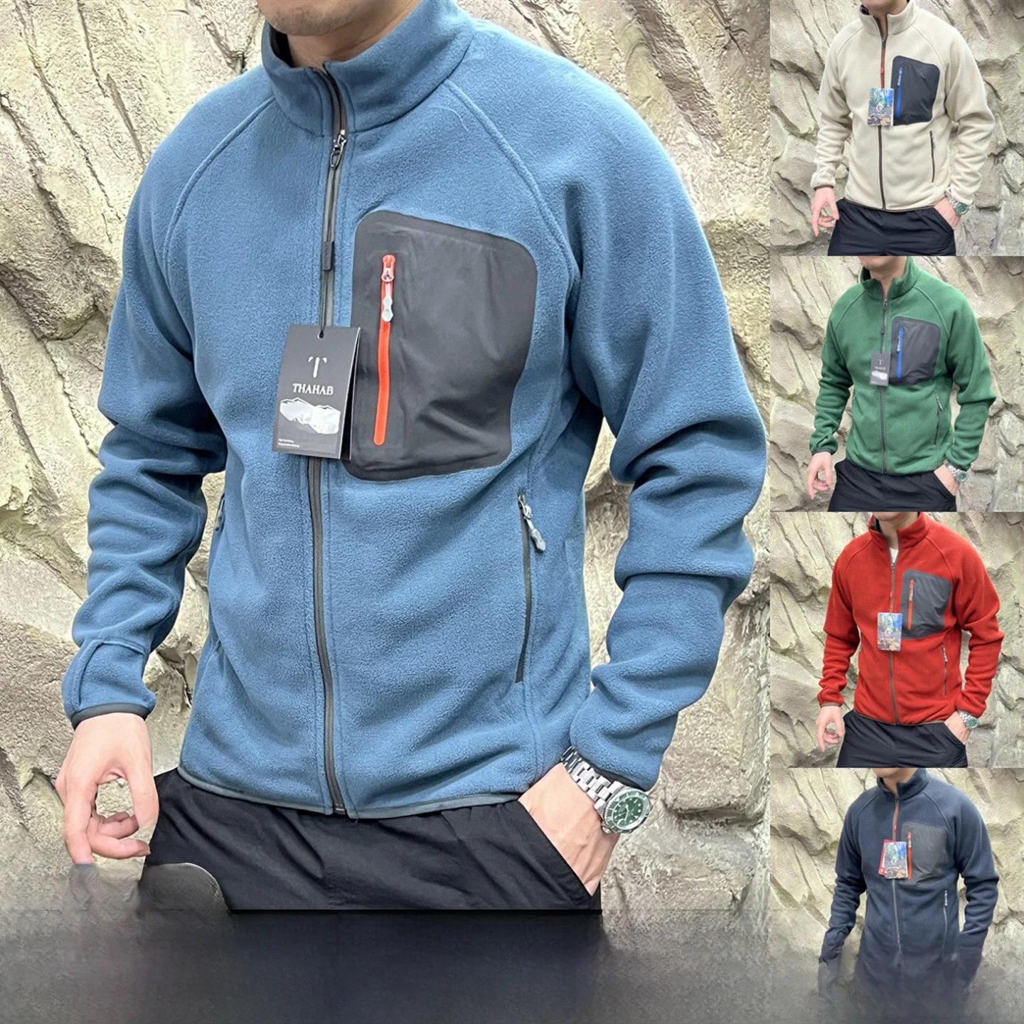 

Ультратонкая ветрозащитная теплая уличная куртка Fce для осенних и зимних пар, длинная куртка на молнии с застежкой-молнией