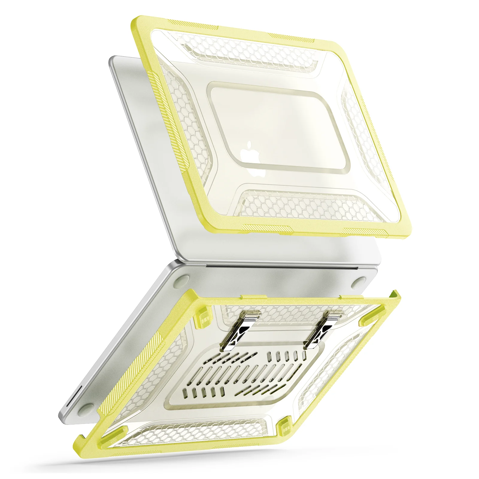 Laptop Case for MacBook Neo 13 2026 Yellow Bracket Protective Cover Compatible for MacBook Neo 13 A18 Pro Chip Model A3404 Case