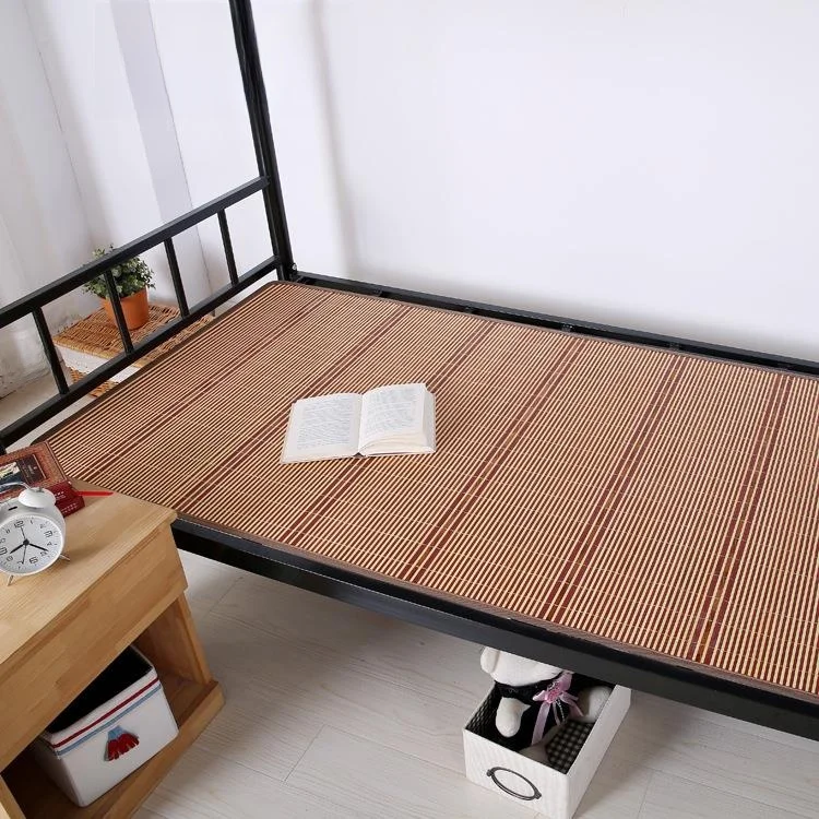 

Summer Cool Bamboo Mat Double-Sided Straight 12M Student Bedding Folding Design Comfortable Breathable Bamboo Material