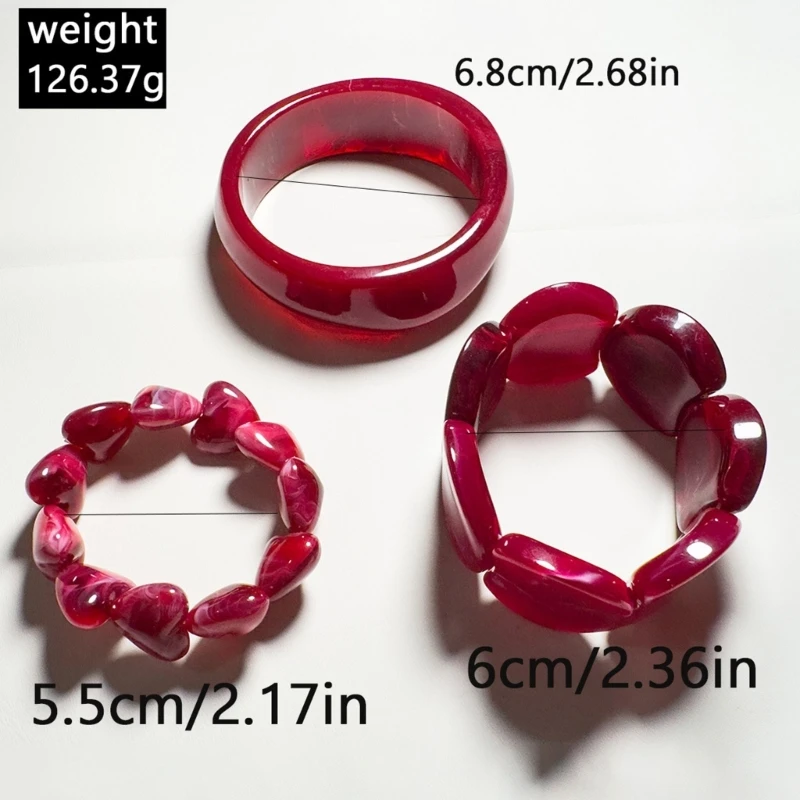 Pack Of 1 Set Colorful Glitter Stackable Bangle Glittering Bracelet Set Resin Plastic Lightweight Trendy Holiday Gift E0BF