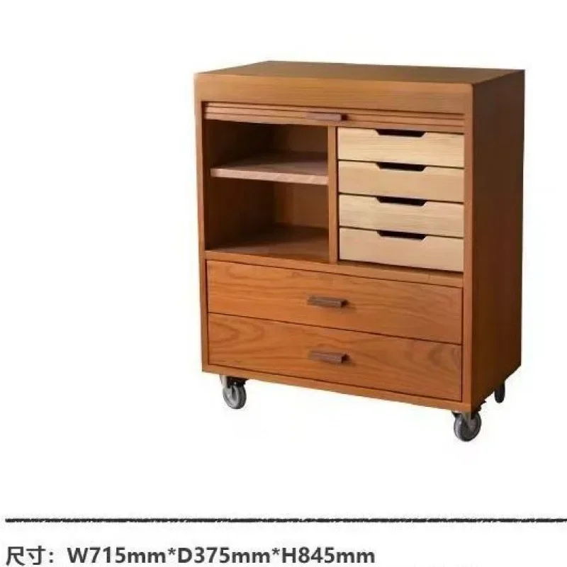 Cabi net Bedroom Storage Locker Cherry Wood Living Room Bucket Ca binet Side Cabin et with Drawer