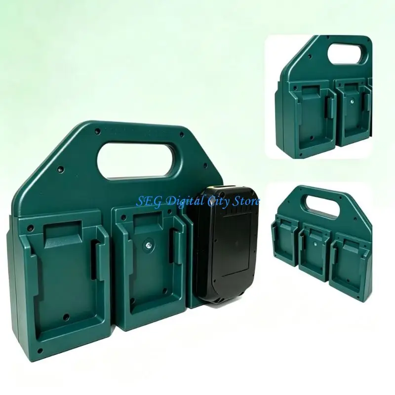 U75B ABS Power Tool Battery Holder for 14.4V 18V Garage Shelf and Tool Area Use