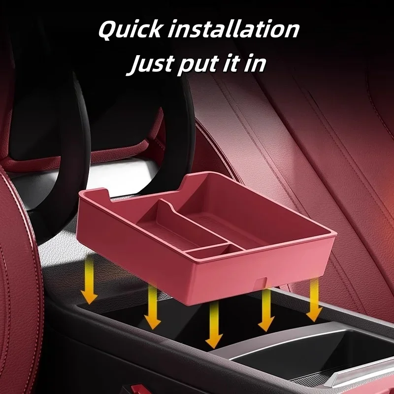 لأودي Q5 مسند الذراع صندوق صندوق تخزين سفلي 2018-2024 Q5/Q5sportback RSQ5 SQ5 صندوق تخزين من السيليكون اكسسوارات السيارات الداخلية #5