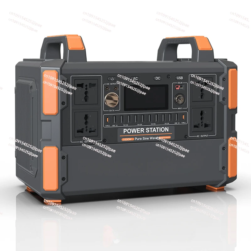 Outdoor power supply 1000W high power multi-function 220v emergency stall camping portable mobile power supply