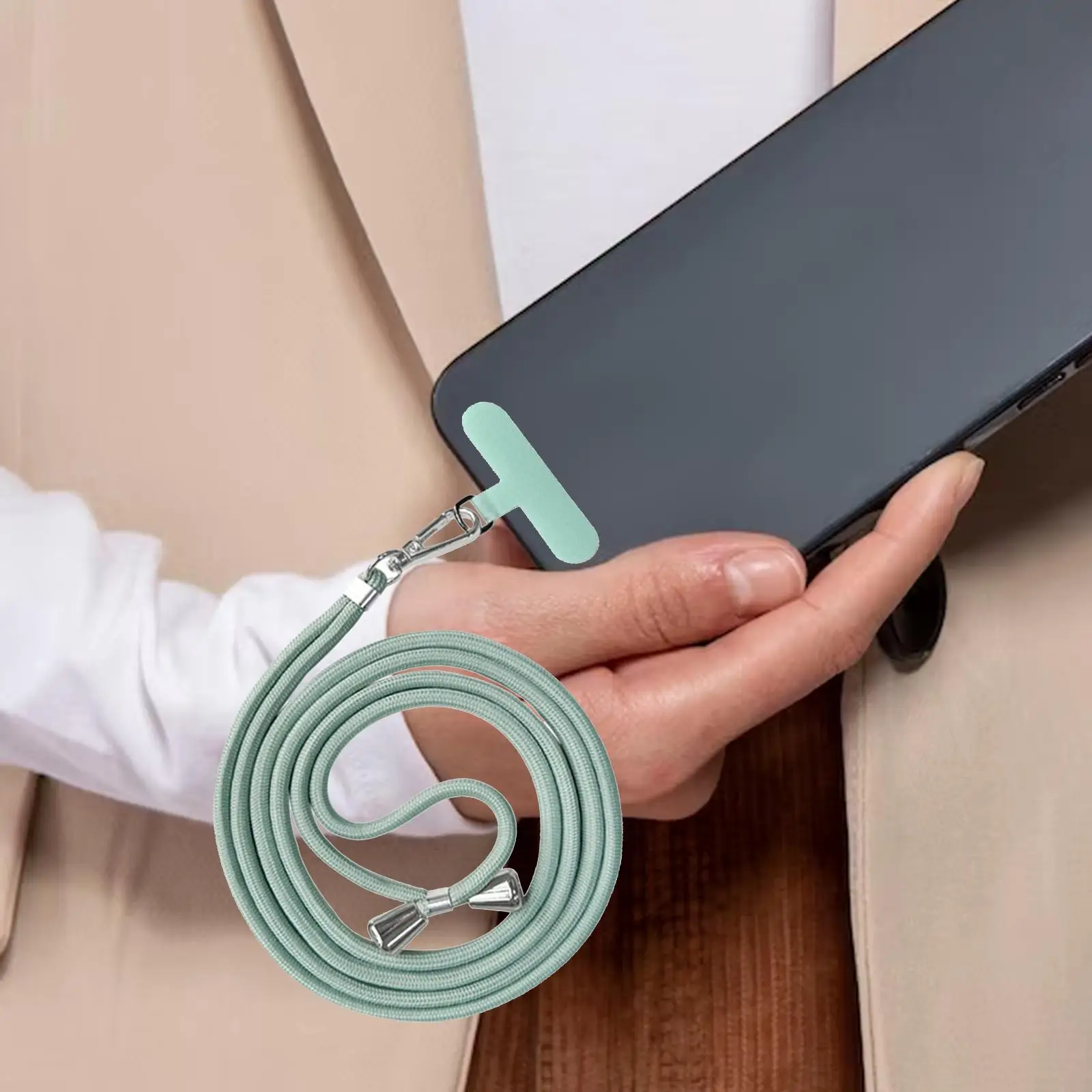 ユニバーサルクロスボディフォンストラップ、電話ストラップ、ワイヤレス、タブシステム、サイクリング、屋外、クライミング用ネックストラップ、2個