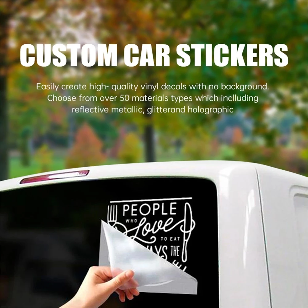 Custom Car Sticker Logos, Waterproof and Sun-proof, PVC Personalized Car Name Stickers, Customize Car Decals for Windows