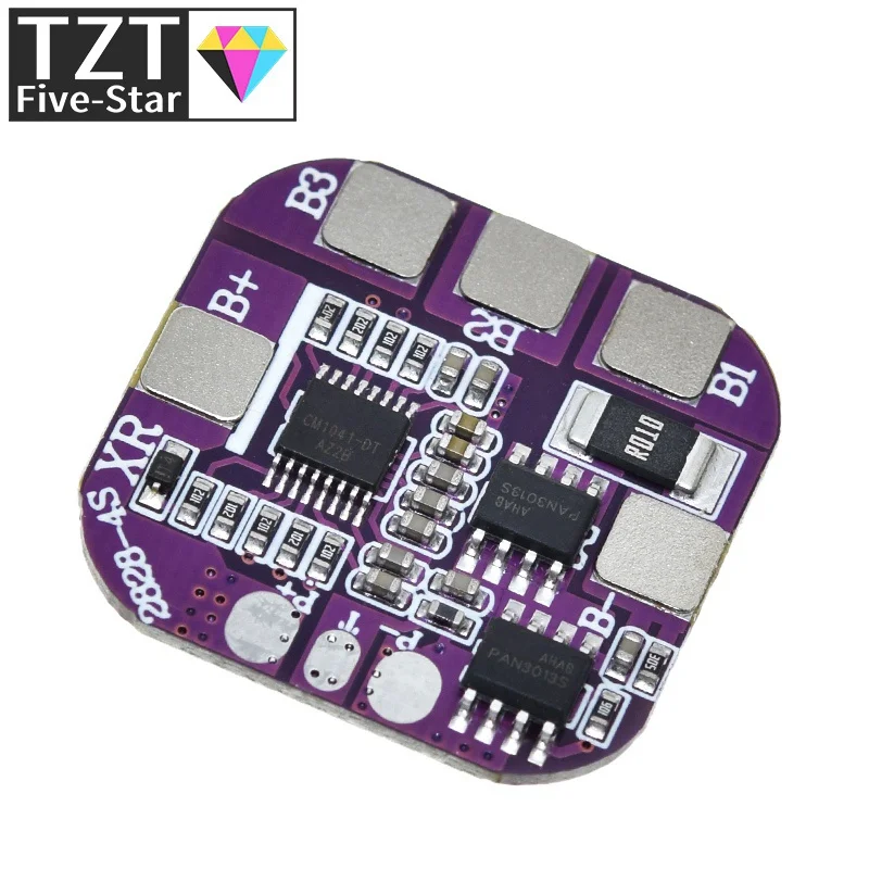 BMS 4S 5A 14500 Lithium Battery Pack Charge Board 14.8V Overcharge/Overdischarge/Short Circuit Protection For Solar Street Light