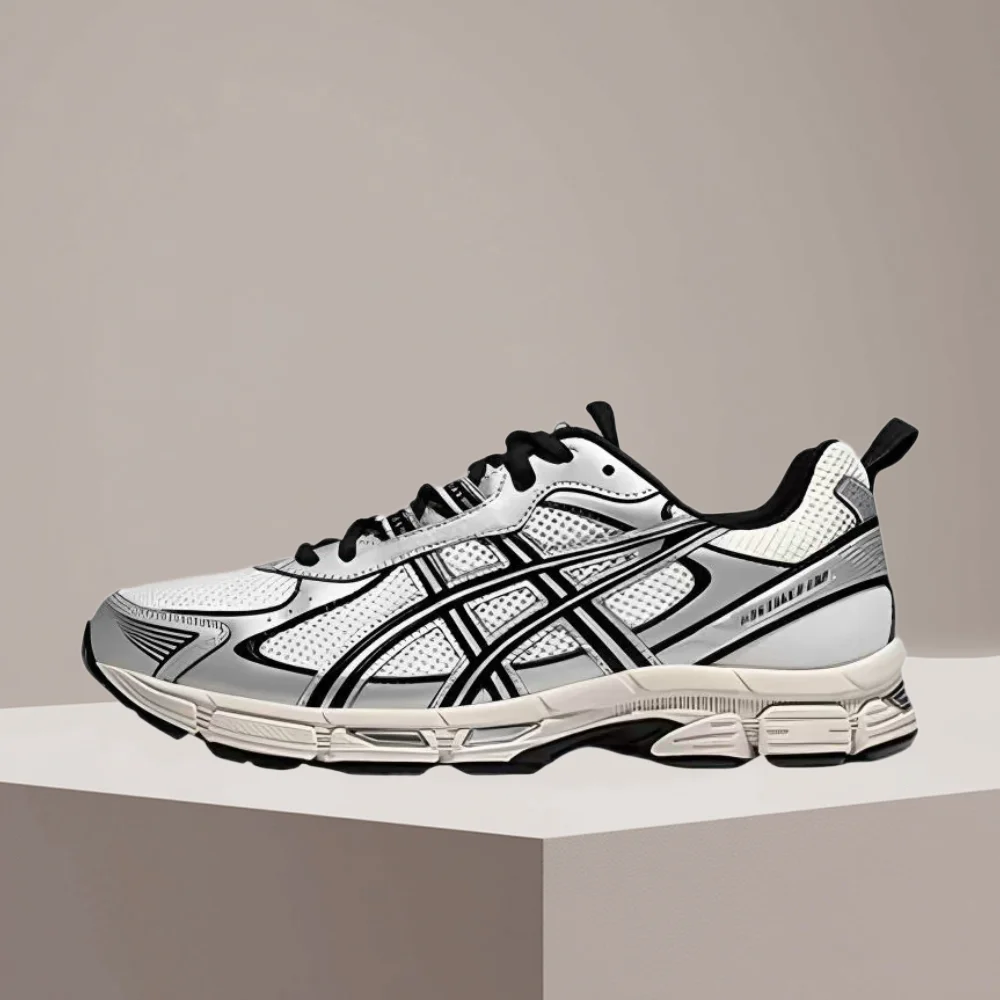 ASICS Gel-Exalt 2 CN Comfortable Non-Slip Durable Shock-Absorbing Low-Top Running Shoes for Men Black/White 1011C090-100