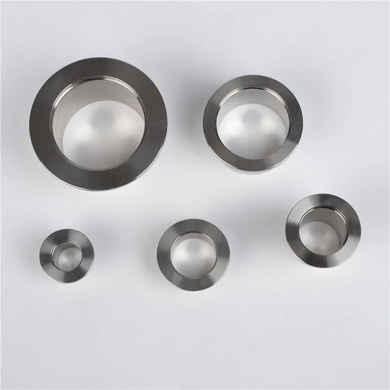 

KF10 KF16 KF25 KF40 KF50 304 SS KF Соединительные фитинги для вакуумного патрона, длина 50 мм, фланцевые вакуумные фитинги, соединение