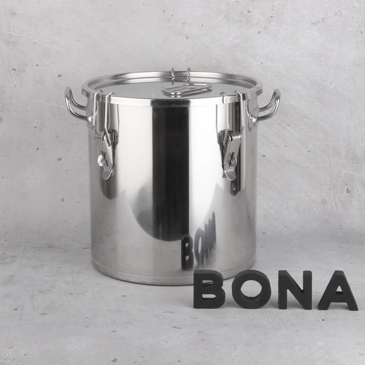 Sealed Barrel 60l Stainless Steel Domestic Microbrewery Brewing Kettle Pot Household Beer Brewing Kit with Lock Lid