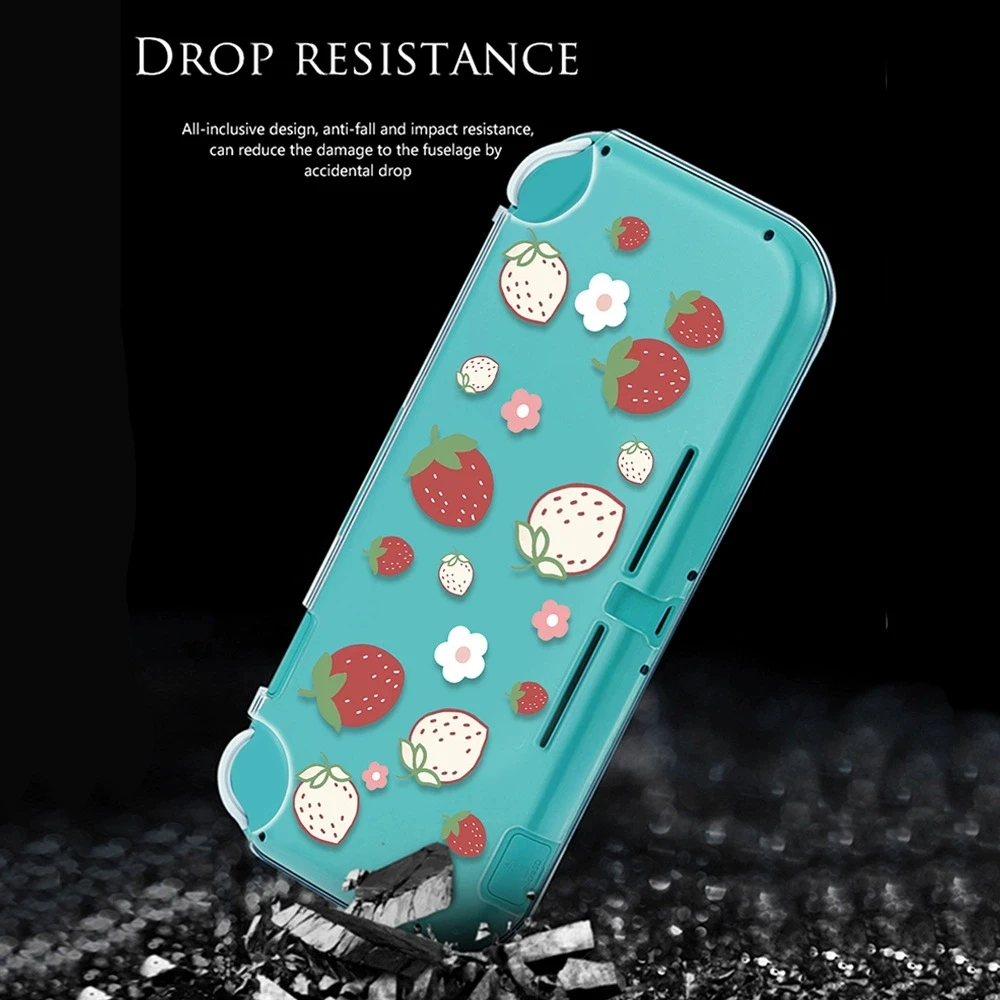 

Strawberry transparent Protective Shell For Nintendo Switchlite Soft TPU Shell LITE Game Controller Shell Protective Case